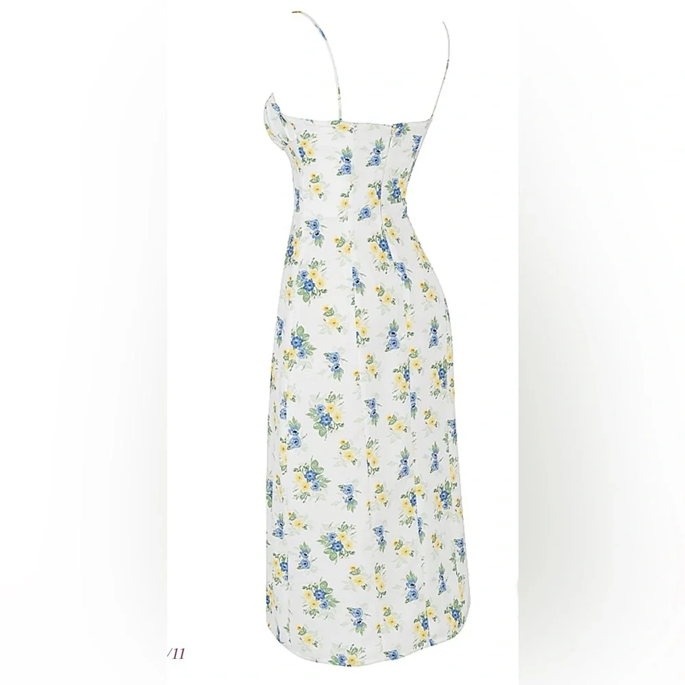 510. 🆕 House of CB Carina Floral Midi Dress 15” P2P, Size S - Picture 2 of 13